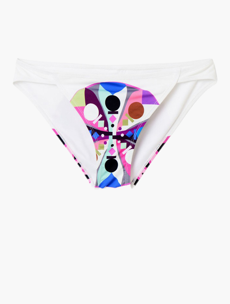 Myrunway Shop Desigual White Multi Bikini Bottoms For Women From Myrunway Co Za